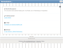 Tablet Screenshot of burmesen-von-rackersville.de